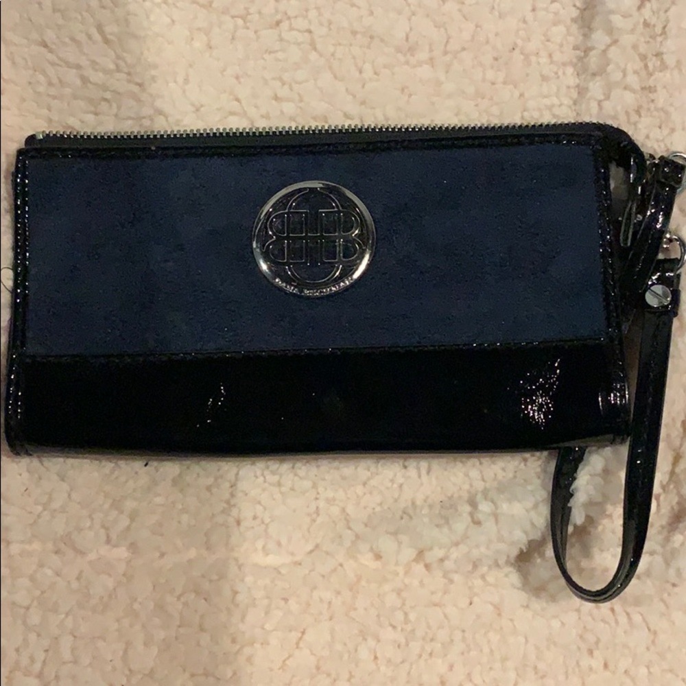 Dana Buchman Navy Blue Wristlet